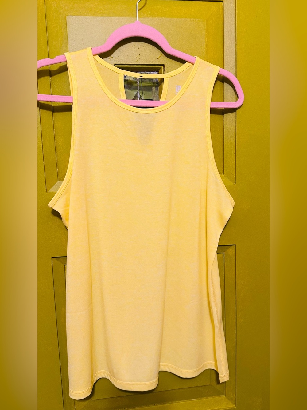 Ideology Light Yellow Tank Top